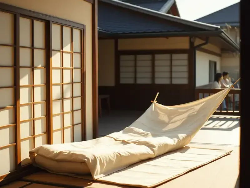 和布団の天日干し